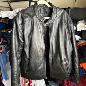 Marc New York XL leather jacket black